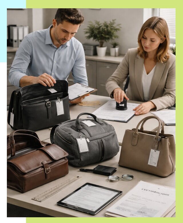 Сертификация сумок в Киселёвске от 7711 руб. | Алешин-Кис