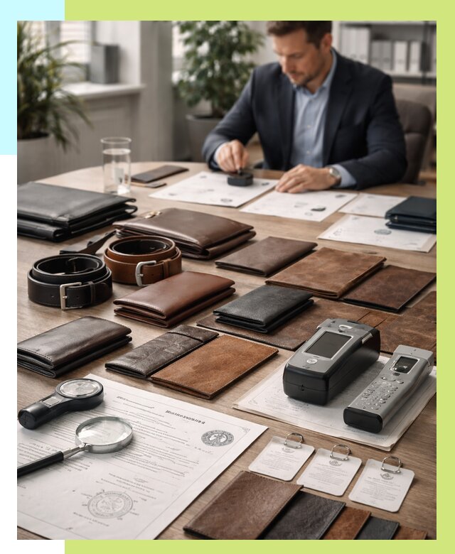 Сертификация кожаных изделий в Киселёвске от 12337 р. | Алешин-Кис