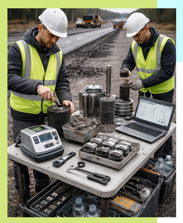 Сертификация асфальта: испытания и подтверждение в Киселёвске