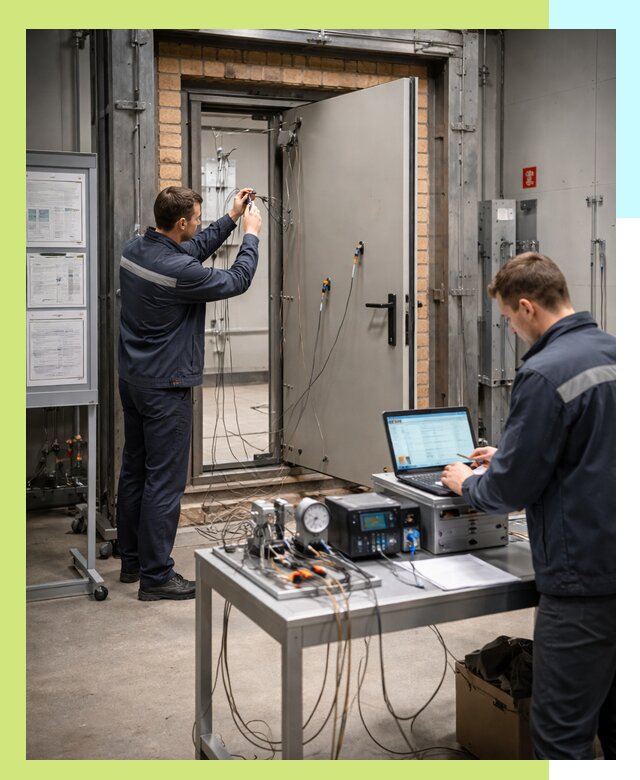 Сертификация противопожарных дверей в Киселёвске по ГОСТ и ТР