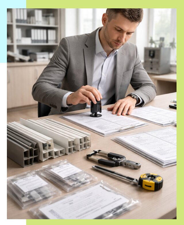 Сертификация ПВХ продукции в Киселёвске от 8739 р., Алешин-Кис