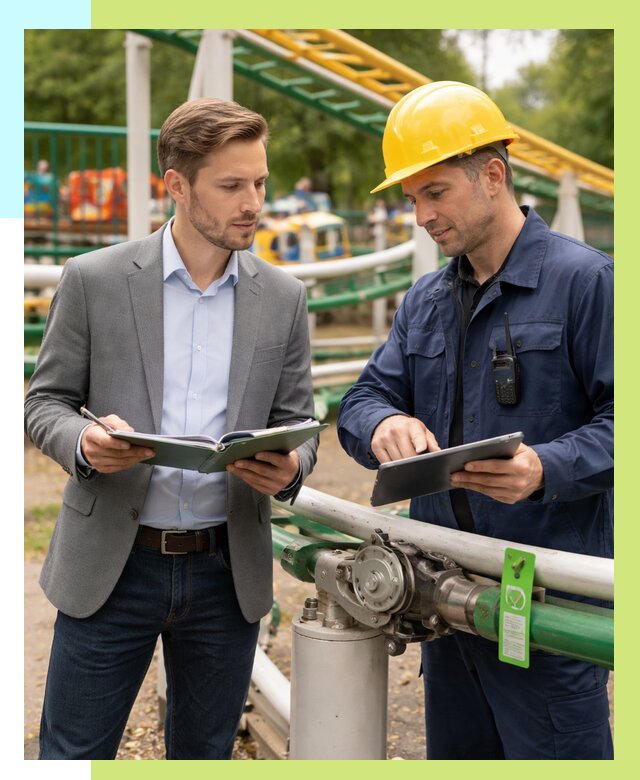 Сертификация аттракционов в Киселёвске от 46265 р. | Алешин-Кис