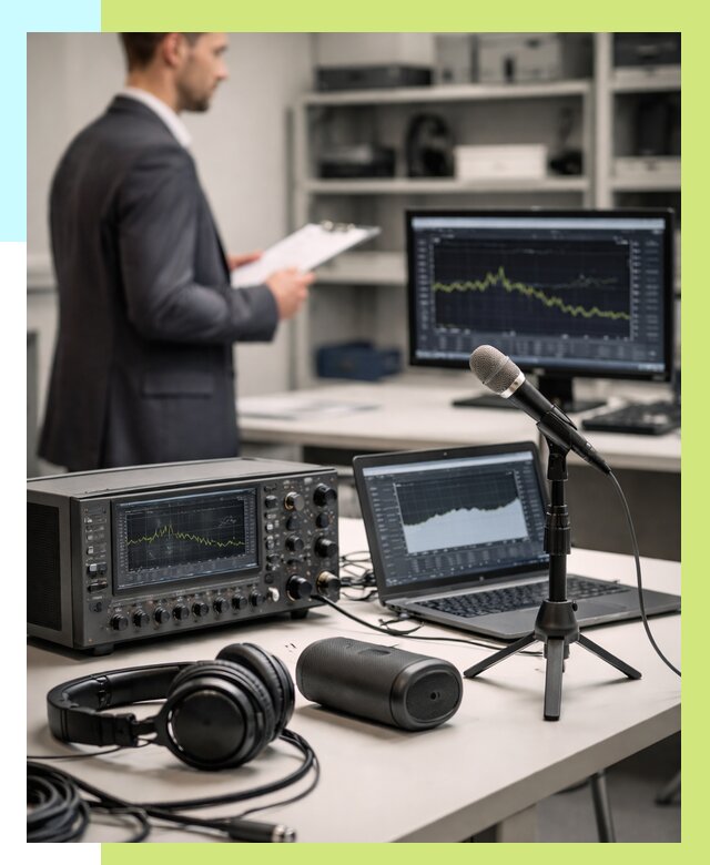 Сертификация аудиотехники в Киселёвске от 15422 р., Алешин-Кис