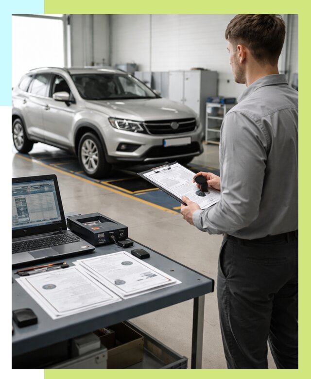 Сертификация транспортных средств в Киселёвске от 12337 р. | Алешин-Кис