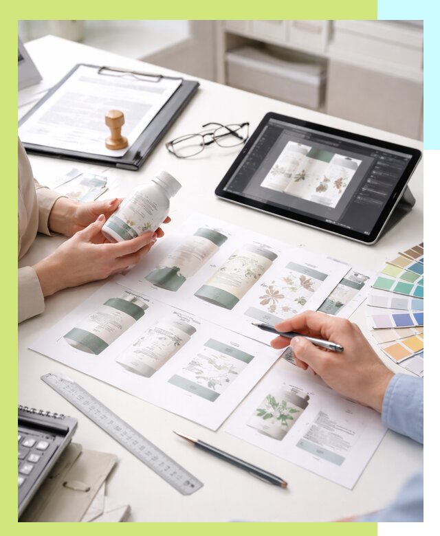 Профессиональная разработка дизайна и текста этикетки продукции в Киселёвске