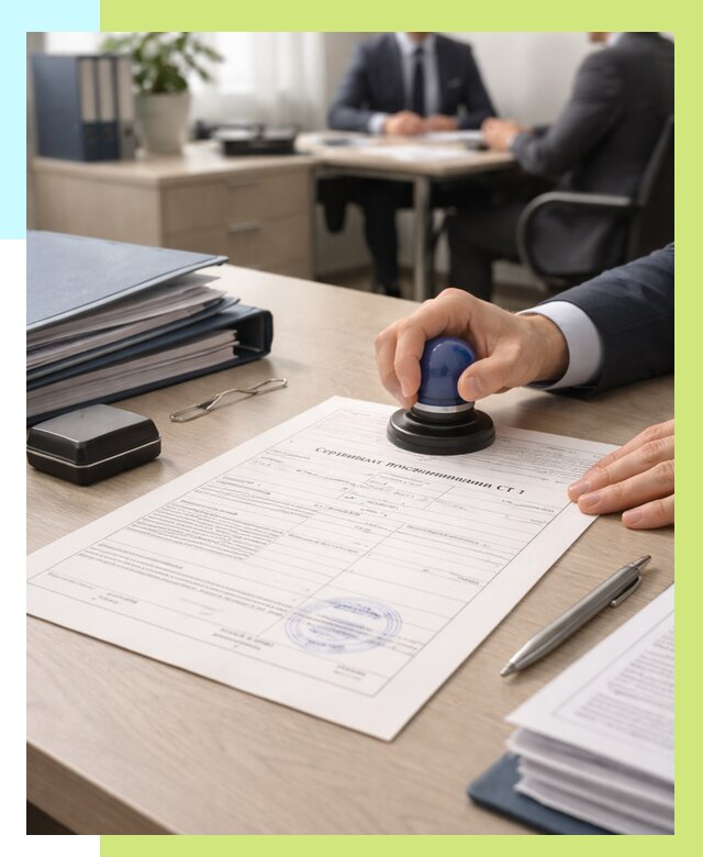 Сертификат происхождения СТ 1 в Киселёвске от 4626 р. | Алешин-Кис