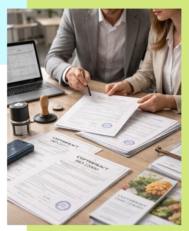 Сертификат ISO 22000 в Киселёвске от 41124 р. под ключ | Алешин-Кис