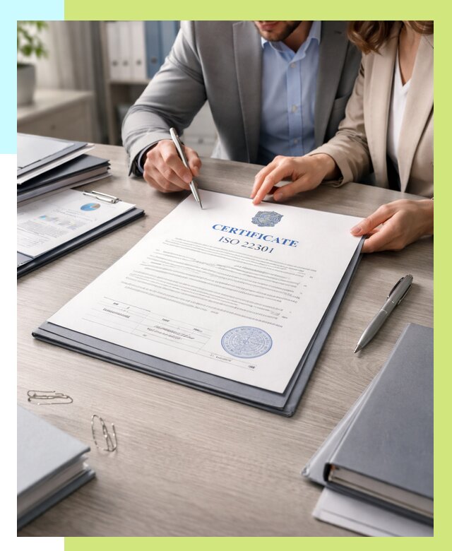 Сертификат ISO 22301 в Киселёвске от 46265 р. | Алешин-Кис срочно
